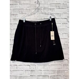 Green Tea Womens XXL Black Active Skort Drawstring Waist FW7226H36/S NEW